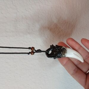 Black and White Pendant Necklace